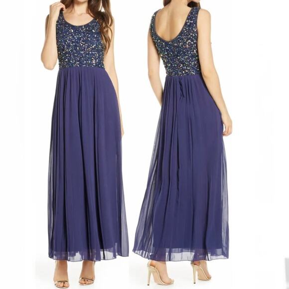 Pisarro Nights NWT Embellished Evening Dress 10 - Picture 10 of 10